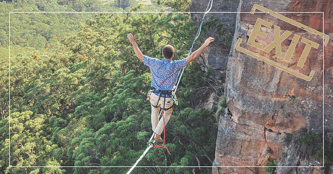 Slackliner Schlucht Versicherung