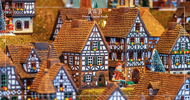 Miniatur Fachwerkhäuser-Stadt