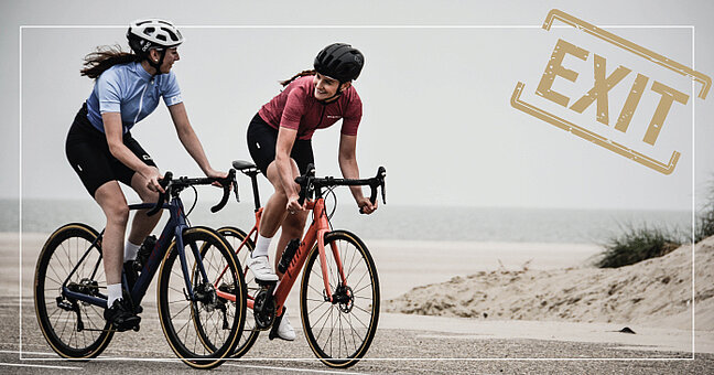 Fahrrad fahren am Strand